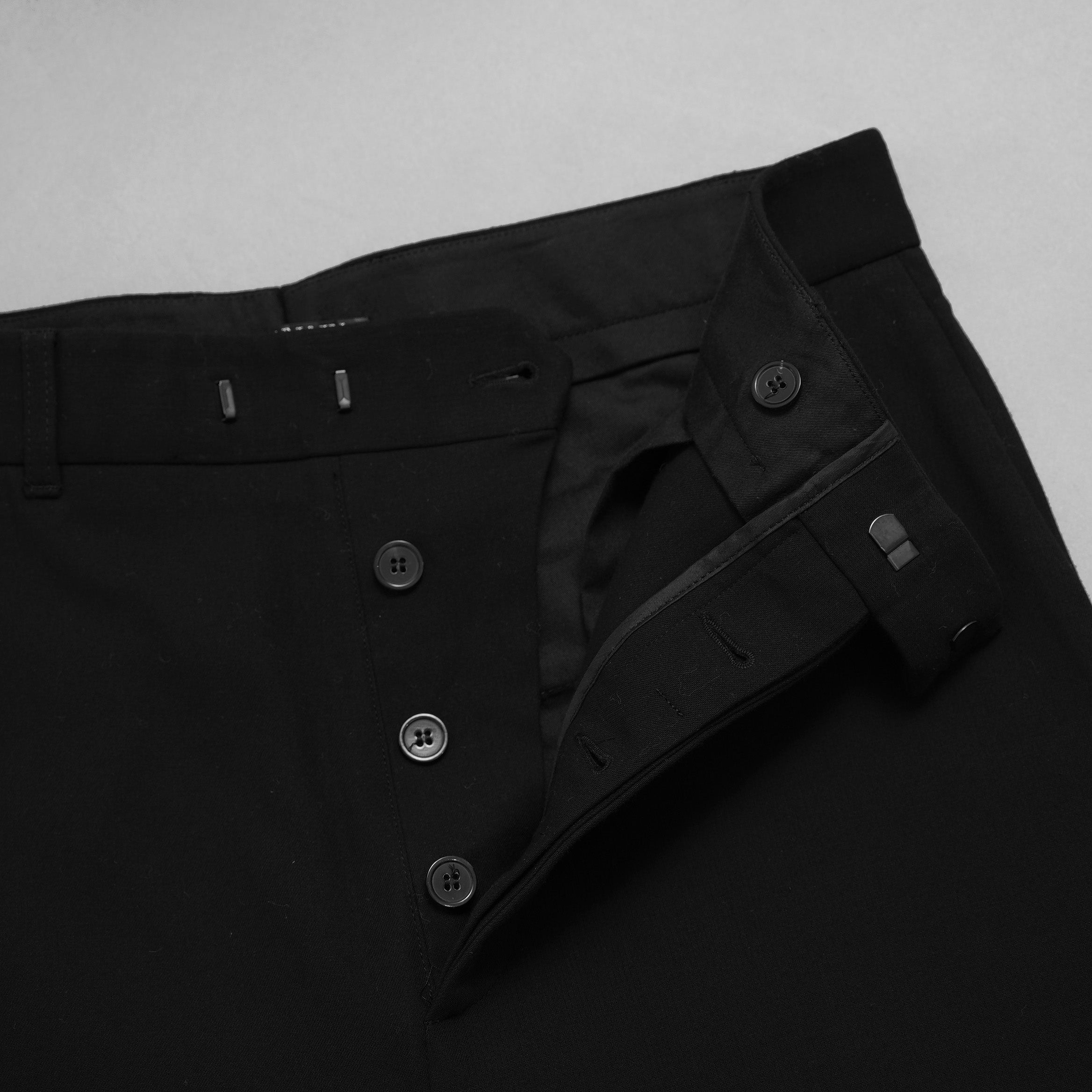 BALMAIN バルマン / 17SS ミッドライズ ストレート パンツ / POHT540D367G / size 44 (BLACK)