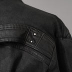 Rick Owens リックオウエンス / 美品 24SS LIDO / FOG POCKET JUMBO CUT-OUT OUTER SHIRT / コーティング カットオフ アウターシャツ / RR01D-3703 SBW / size 46 (BLACK WAX)