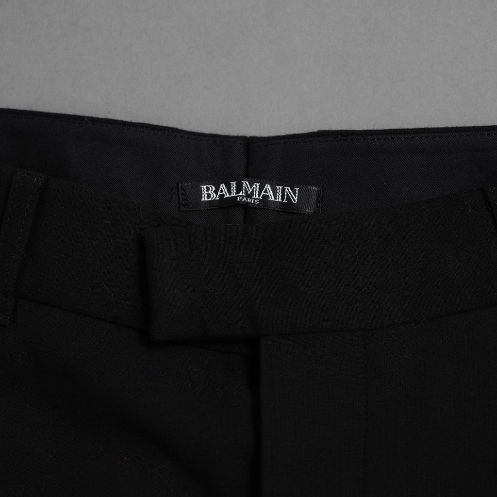 BALMAIN バルマン / 17SS ミッドライズ ストレート パンツ / POHT540D367G / size 44 (BLACK)
