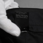 BALMAIN バルマン / 17SS ミッドライズ ストレート パンツ / POHT540D367G / size 44 (BLACK)