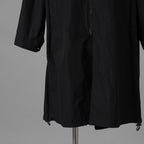 KAZUYUKI KUMAGAI ATTACHMENT カズユキ クマガイ アタッチメント / 20SS 塩縮タスランナイロンタフタ スタンドカラー コート / AC01-211 / size 2 (BLACK) 123032-alm