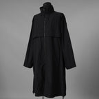 KAZUYUKI KUMAGAI ATTACHMENT カズユキ クマガイ アタッチメント / 20SS 塩縮タスランナイロンタフタ スタンドカラー コート / AC01-211 / size 2 (BLACK) 123032-alm