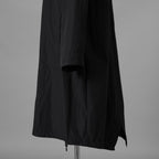 KAZUYUKI KUMAGAI ATTACHMENT カズユキ クマガイ アタッチメント / 20SS 塩縮タスランナイロンタフタ スタンドカラー コート / AC01-211 / size 2 (BLACK) 123032-alm