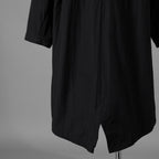 KAZUYUKI KUMAGAI ATTACHMENT カズユキ クマガイ アタッチメント / 20SS 塩縮タスランナイロンタフタ スタンドカラー コート / AC01-211 / size 2 (BLACK) 123032-alm
