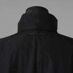 KAZUYUKI KUMAGAI ATTACHMENT カズユキ クマガイ アタッチメント / 20SS 塩縮タスランナイロンタフタ スタンドカラー コート / AC01-211 / size 2 (BLACK) 123032-alm
