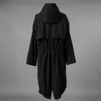 KAZUYUKI KUMAGAI ATTACHMENT カズユキ クマガイ アタッチメント / 20SS 塩縮タスランナイロンタフタ スタンドカラー コート / AC01-211 / size 2 (BLACK) 123032-alm