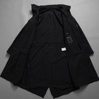 KAZUYUKI KUMAGAI ATTACHMENT カズユキ クマガイ アタッチメント / 20SS 塩縮タスランナイロンタフタ スタンドカラー コート / AC01-211 / size 2 (BLACK) 123032-alm