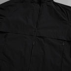 KAZUYUKI KUMAGAI ATTACHMENT カズユキ クマガイ アタッチメント / 20SS 塩縮タスランナイロンタフタ スタンドカラー コート / AC01-211 / size 2 (BLACK) 123032-alm