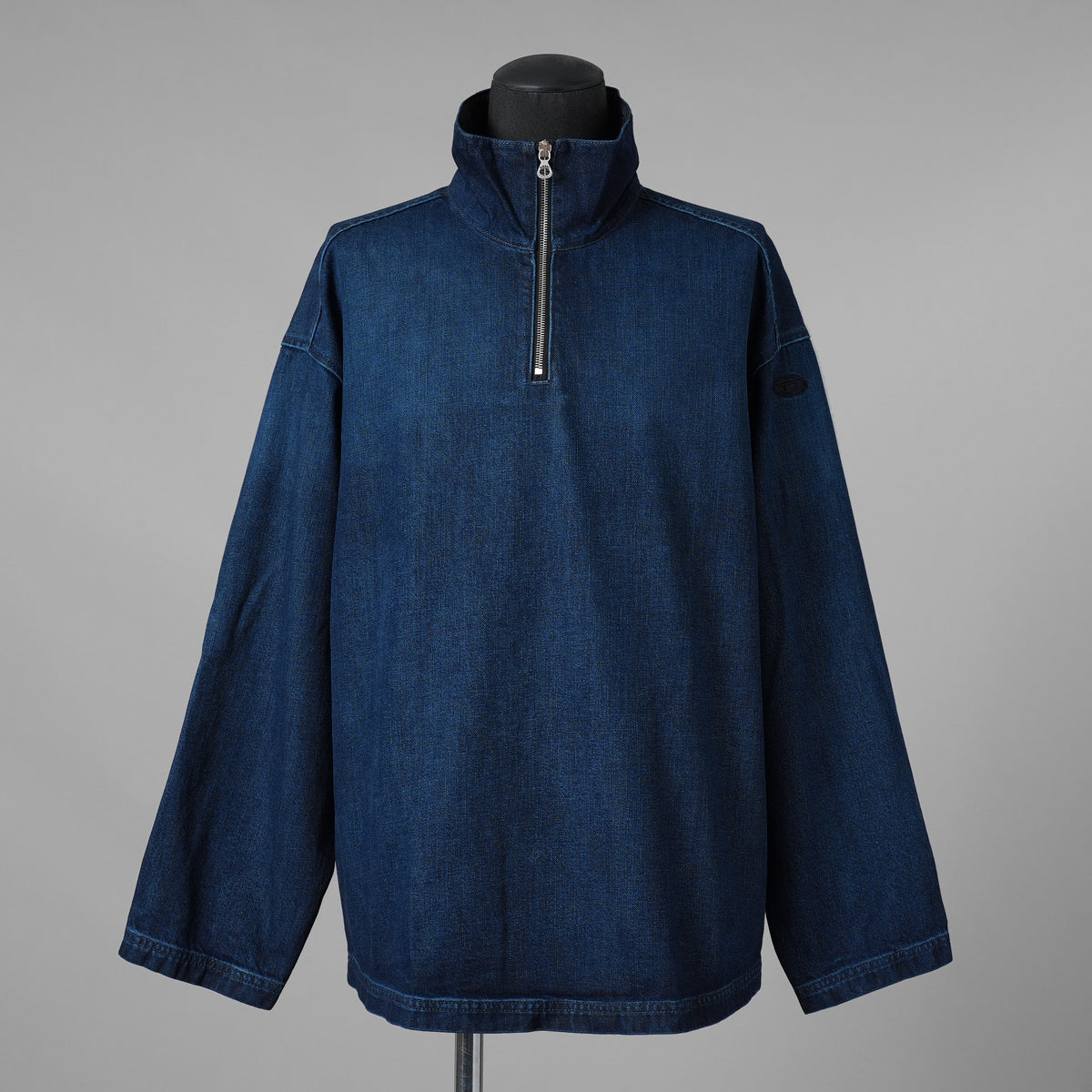 DIESEL ディーゼル / 美品 24AW D-FLOW-FSE ハーフジップ デニム プルオーバーシャツ 長袖シャツ / P01375 / size XS (INDIGO) 352116-in-ue