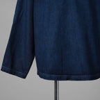 DIESEL ディーゼル / 美品 24AW D-FLOW-FSE ハーフジップ デニム プルオーバーシャツ 長袖シャツ / P01375 / size XS (INDIGO) 352116-in-ue