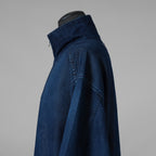 DIESEL ディーゼル / 美品 24AW D-FLOW-FSE ハーフジップ デニム プルオーバーシャツ 長袖シャツ / P01375 / size XS (INDIGO) 352116-in-ue