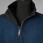 DIESEL ディーゼル / 美品 24AW D-FLOW-FSE ハーフジップ デニム プルオーバーシャツ 長袖シャツ / P01375 / size XS (INDIGO) 352116-in-ue
