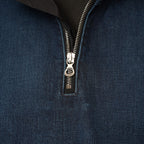 DIESEL ディーゼル / 美品 24AW D-FLOW-FSE ハーフジップ デニム プルオーバーシャツ 長袖シャツ / P01375 / size XS (INDIGO) 352116-in-ue