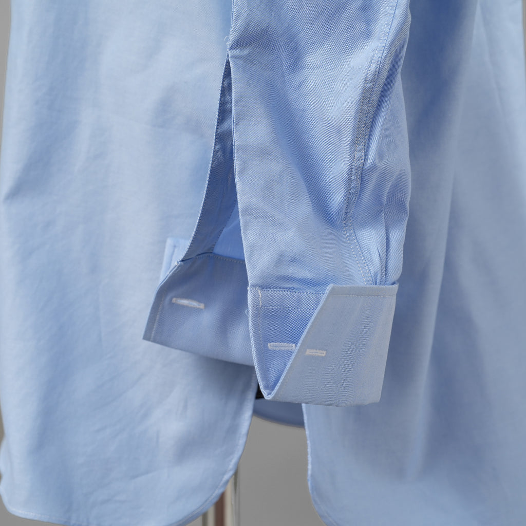 Maison Margiela メゾンマルジェラ / 美品 21SS マンダリンカラーシャツ 長袖シャツ / S50DL0481-S52925 / size 40 ( SAX BLUE )