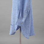 LOEWE ロエベ / 美品 19SS Paula's Ibiza パウラズ イビザコレクション リネンシャツ / 長袖シャツ / A-28003861 / size S (SAXE BLUE）