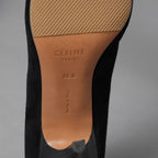 未使用 CELINE セリーヌ / エッセンシャル Vネック スウェード パンプス シューズ / size 35.5 (22.5cm) BLACK レディース 352113-izm