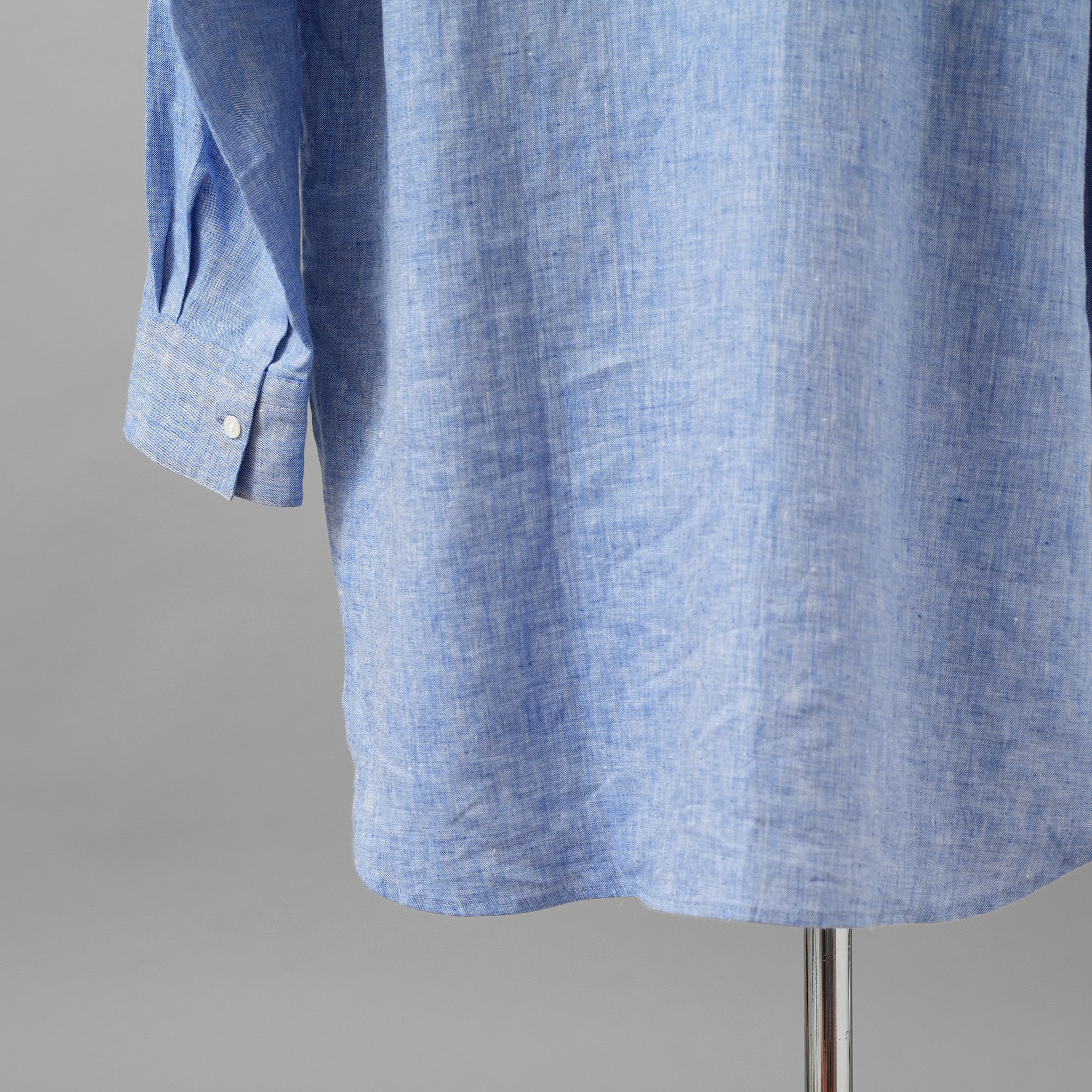 LOEWE ロエベ / 美品 19SS Paula's Ibiza パウラズ イビザコレクション リネンシャツ / 長袖シャツ / A-28003861 / size S (SAXE BLUE）
