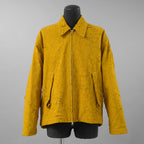 SONG FOR THE MUTE ソングフォーザミュート / 24AW 24.1 THE DREAMERS Destroyed Pleated Zip Up Jacket ジャケット / 241_MJK105_BULETMST / size 46 (MASTARD)