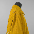 SONG FOR THE MUTE ソングフォーザミュート / 24AW 24.1 THE DREAMERS Destroyed Pleated Zip Up Jacket ジャケット / 241_MJK105_BULETMST / size 46 (MASTARD)