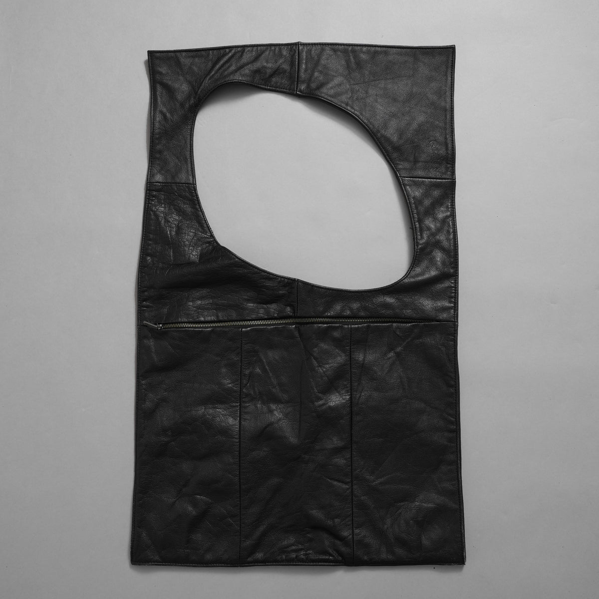 Yasuyuki Ishii ヤスユキイシイ / 変形レザー トートバッグ / BLACK
