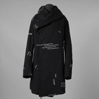 bajra バジュラ / 美品 25AW ストレッチデニム プリント フーデッドコート / 157UC03 / size 3 (BLACK) 352118-in-ue