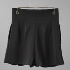 FENDI フェンディ / 美品 22AW タック ショートパンツ / キュロット / FR6336 AGTS / size 42 (BLACK) レディース