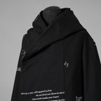 bajra バジュラ / 美品 25AW ストレッチデニム プリント フーデッドコート / 157UC03 / size 3 (BLACK) 352118-in-ue