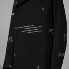 bajra バジュラ / 美品 25AW ストレッチデニム プリント フーデッドコート / 157UC03 / size 3 (BLACK) 352118-in-ue
