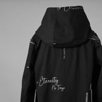bajra バジュラ / 美品 25AW ストレッチデニム プリント フーデッドコート / 157UC03 / size 3 (BLACK) 352118-in-ue
