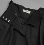 FENDI フェンディ / 美品 22AW タック ショートパンツ / キュロット / FR6336 AGTS / size 42 (BLACK) レディース