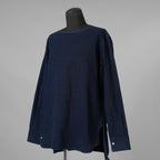 SUS-SOUS シュスー / 美品 20AW sleeping shirts 長袖シャツ / 04-SS01406 / size 9 (INDIGO) 123034-alm