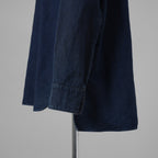 SUS-SOUS シュスー / 美品 20AW sleeping shirts 長袖シャツ / 04-SS01406 / size 9 (INDIGO) 123034-alm