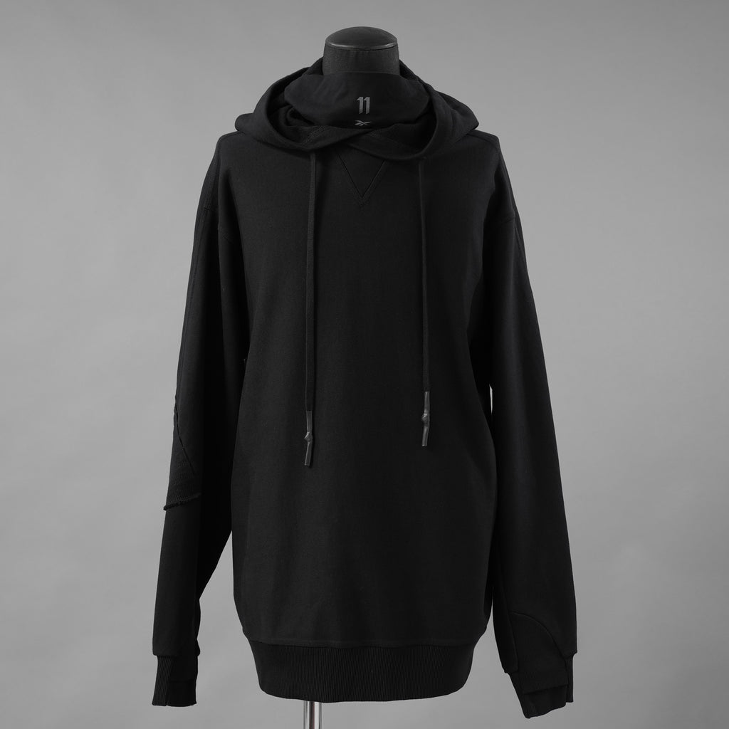 11 BY BORIS BIDJAN SABERI × Reebok コラボ / 美品 25SS LTD CONSTRUCTED HOODIE パーカー / RMBB 00S C 99FLE001 / size M (BLACK)