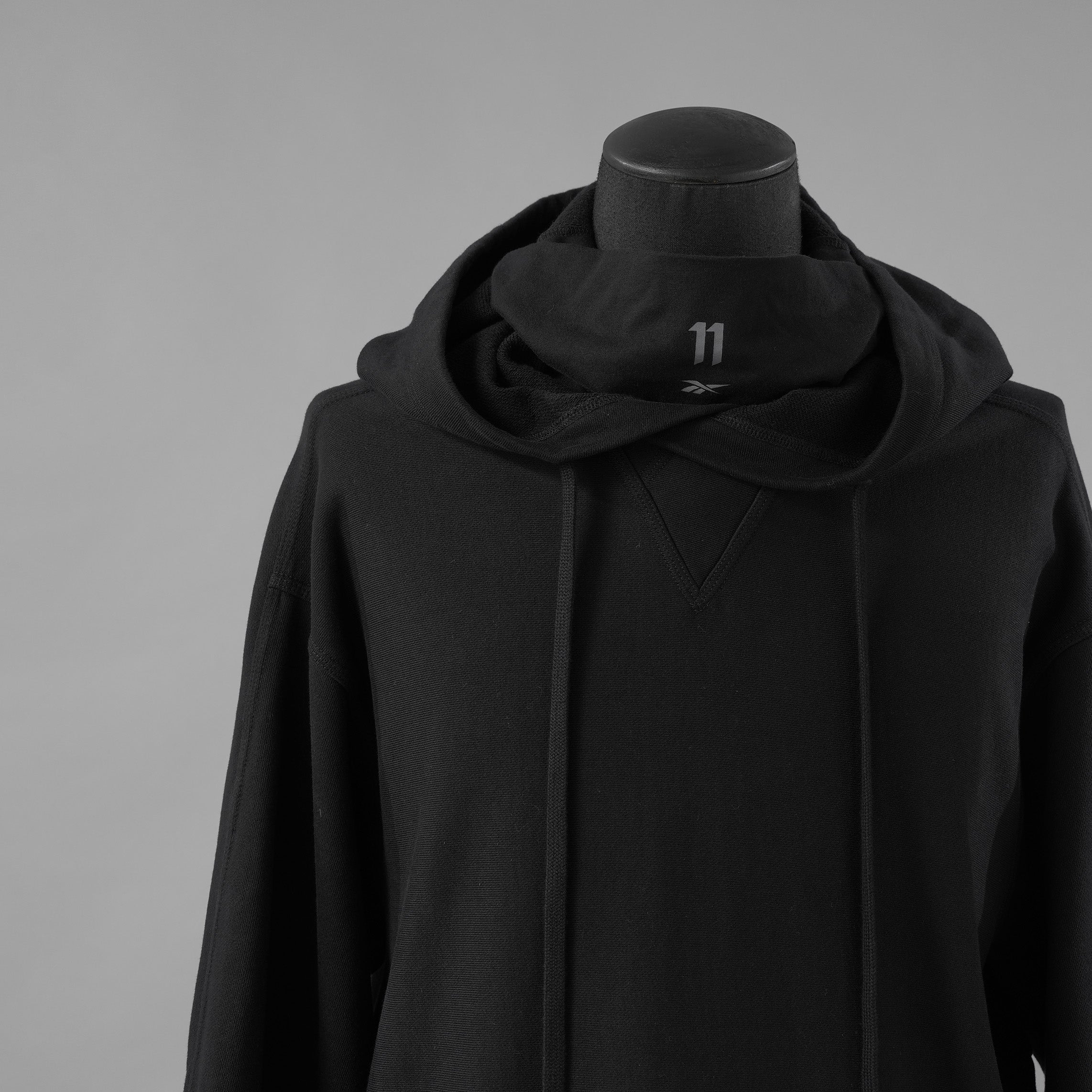 11 BY BORIS BIDJAN SABERI × Reeboc コラボ / 美品 25SS LTD CONSTRUCTED HOODIE パーカー / RMBB 00S C 99FLE001 / size M (BLACK)