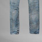 STRUM × DeeTA ストラム コラボ / 16AW JEFFLY PUNK & ROCK SLIM  クラッシュ＆リペア加工 デニムパンツ / DTA-004D / size 30 (INDIGO) 123033-alm