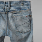 STRUM × DeeTA ストラム コラボ / 16AW JEFFLY PUNK & ROCK SLIM  クラッシュ＆リペア加工 デニムパンツ / DTA-004D / size 30 (INDIGO) 123033-alm