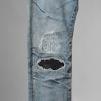 STRUM × DeeTA ストラム コラボ / 16AW JEFFLY PUNK & ROCK SLIM  クラッシュ＆リペア加工 デニムパンツ / DTA-004D / size 30 (INDIGO) 123033-alm
