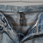STRUM × DeeTA ストラム コラボ / 16AW JEFFLY PUNK & ROCK SLIM  クラッシュ＆リペア加工 デニムパンツ / DTA-004D / size 30 (INDIGO) 123033-alm