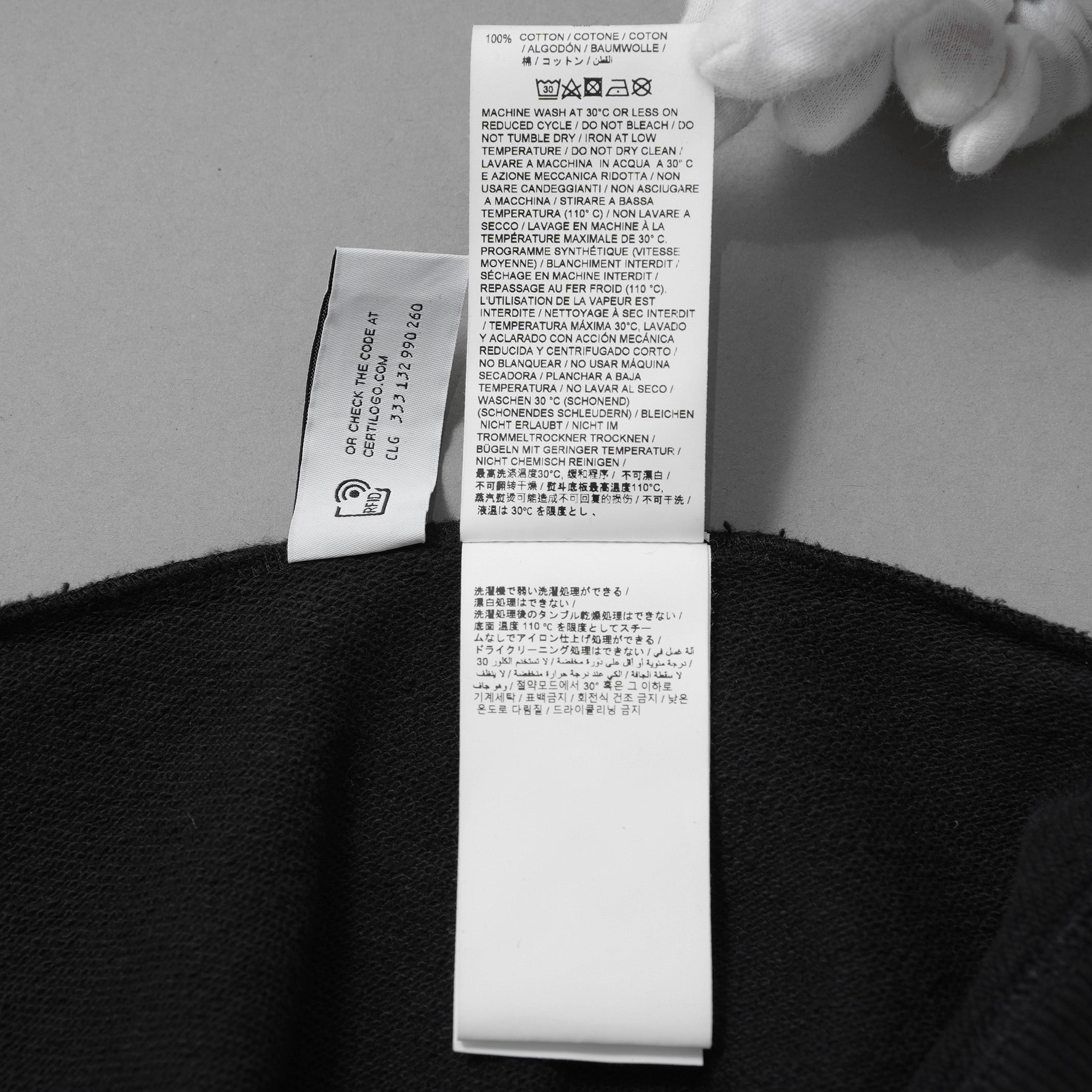 11 BY BORIS BIDJAN SABERI × Reeboc コラボ / 美品 25SS LTD CONSTRUCTED HOODIE パーカー / RMBB 00S C 99FLE001 / size M (BLACK)