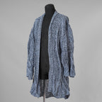 希少 incarnation インカネーション / 美品 24SS HAND STITCH WASHI CREW NECK 和紙 CARDIGAN カーディガン / size M (FADED BLUE) 352119-in-ue