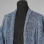 希少 incarnation インカネーション / 美品 24SS HAND STITCH WASHI CREW NECK 和紙 CARDIGAN カーディガン / size M (FADED BLUE) 352119-in-ue