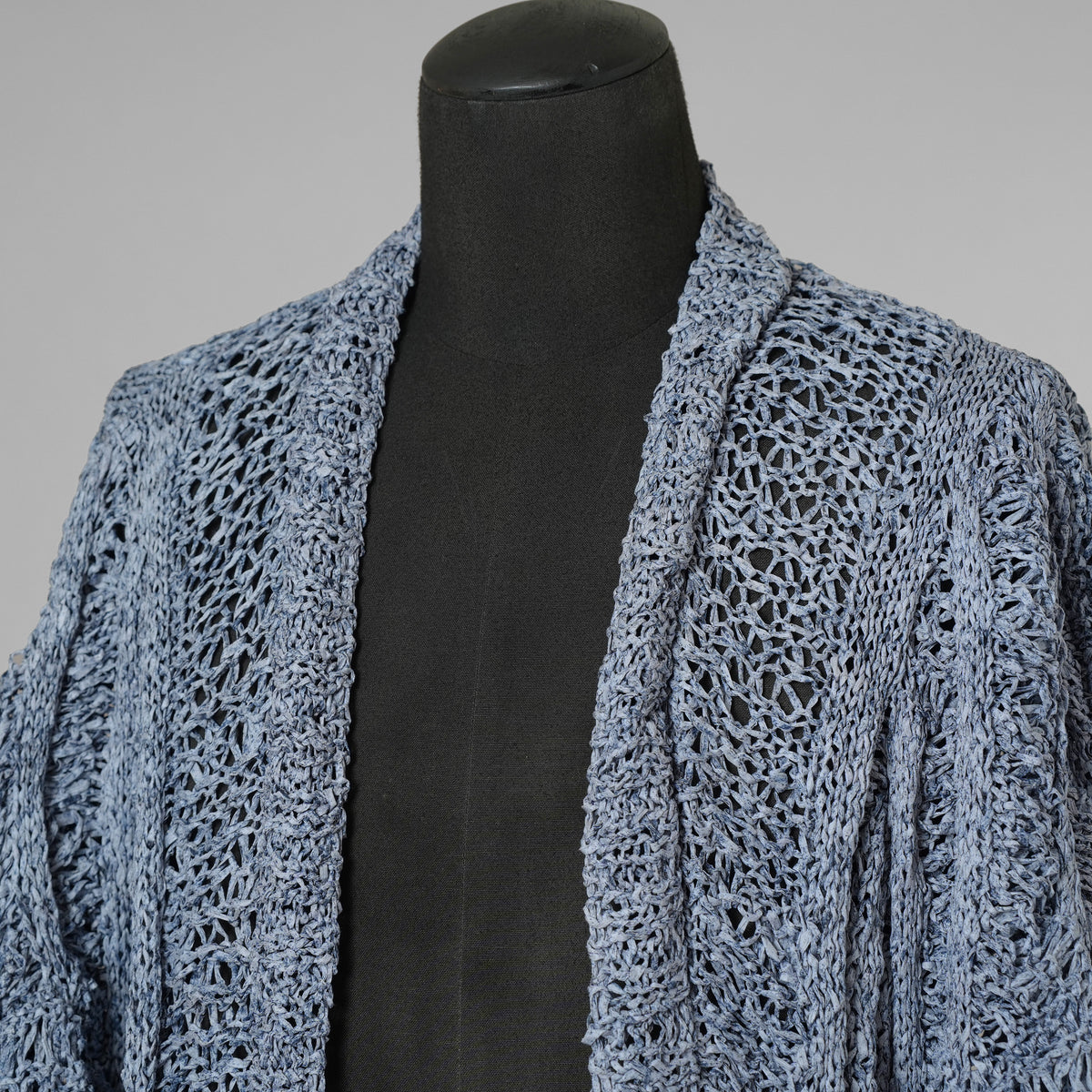 希少 incarnation インカネーション / 美品 24SS HAND STITCH WASHI CREW NECK 和紙 CARDIGAN カーディガン / size M (FADED BLUE) 352119-in-ue