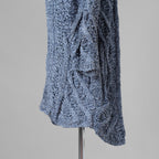 希少 incarnation インカネーション / 美品 24SS HAND STITCH WASHI CREW NECK 和紙 CARDIGAN カーディガン / size M (FADED BLUE) 352119-in-ue
