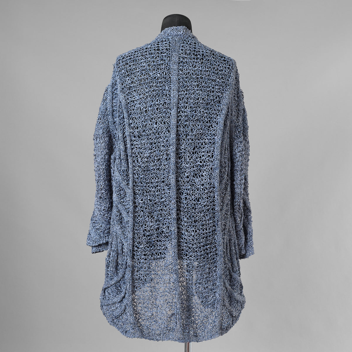 希少 incarnation インカネーション / 美品 24SS HAND STITCH WASHI CREW NECK 和紙 CARDIGAN カーディガン / size M (FADED BLUE) 352119-in-ue