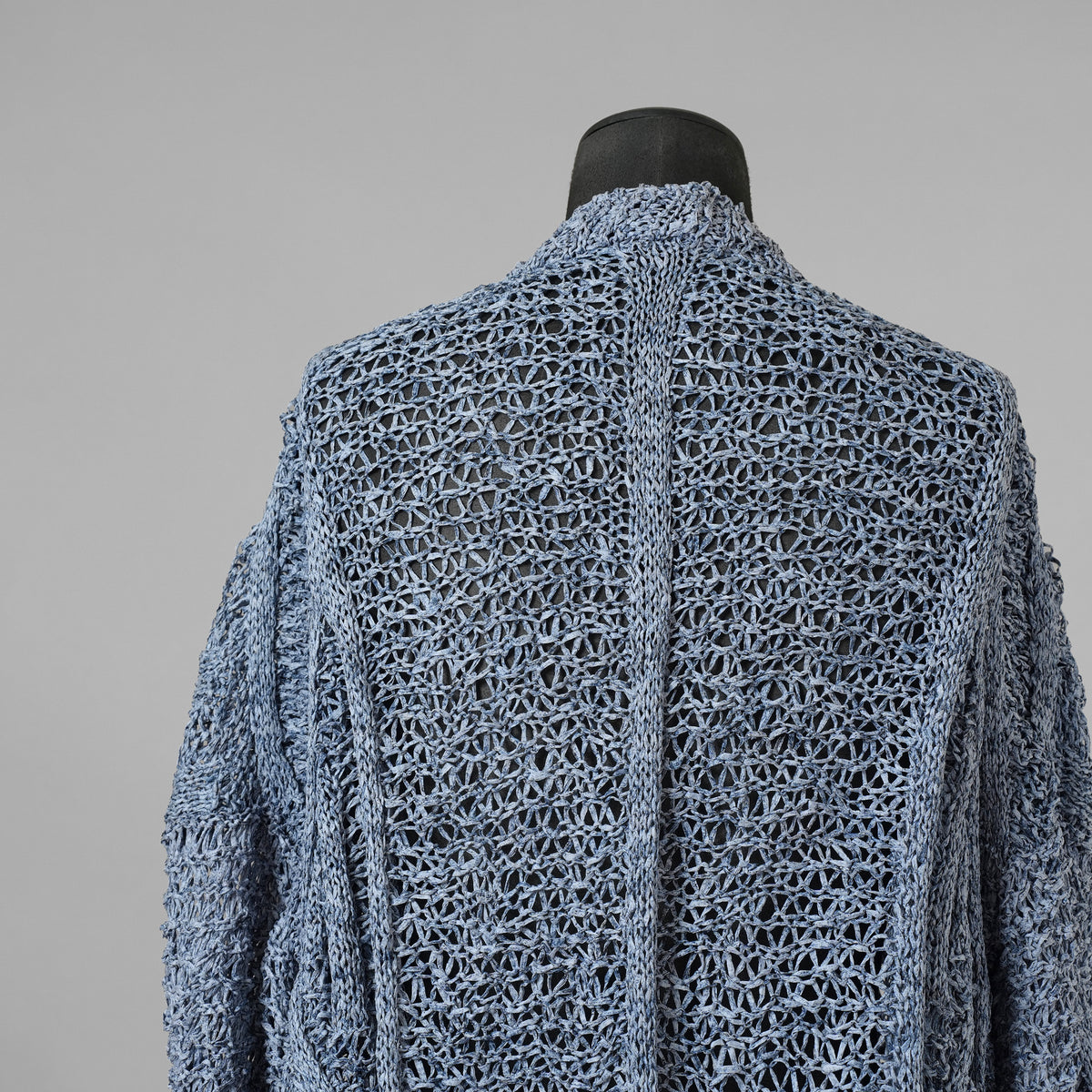希少 incarnation インカネーション / 美品 24SS HAND STITCH WASHI CREW NECK 和紙 CARDIGAN カーディガン / size M (FADED BLUE) 352119-in-ue