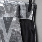 VALENTINO ヴァレンティノ / 22SS ルレックス Vオプティカル ジャカード ショーツ / XB3RF1V66UM / size 42 (SILVER) レディース