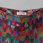 VALENTINO ヴァレンティノ / 美品 22AW ルレックス Vオプティカル ジャカード ショーツ / XB3RF1V96VN / size 42 (MULTI) レディース