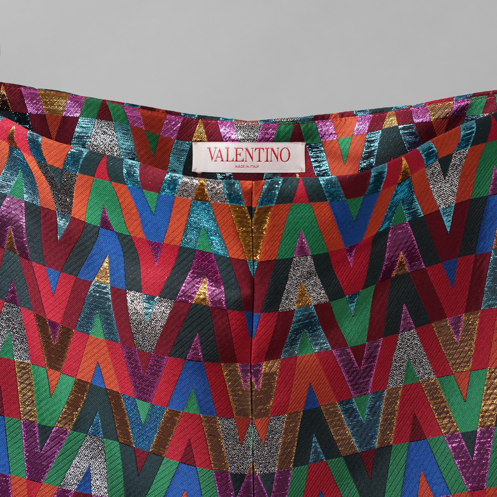 VALENTINO ヴァレンティノ / 美品 22AW ルレックス Vオプティカル ジャカード ショーツ / XB3RF1V96VN / size 42 (MULTI) レディース