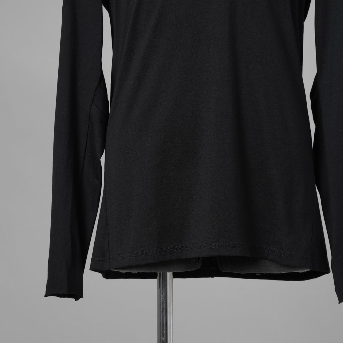 DEVOA デヴォア / 美品 24AW SVIN Cotton Long Sleeve Soft Jersey Cutsewn 長袖Tシャツ / CSC-28S3 / size 1 (BLACK) 123037-alm