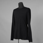 DEVOA デヴォア / 美品 24AW SVIN Cotton Long Sleeve Soft Jersey Cutsewn 長袖Tシャツ / CSC-28S3 / size 1 (BLACK) 123037-alm